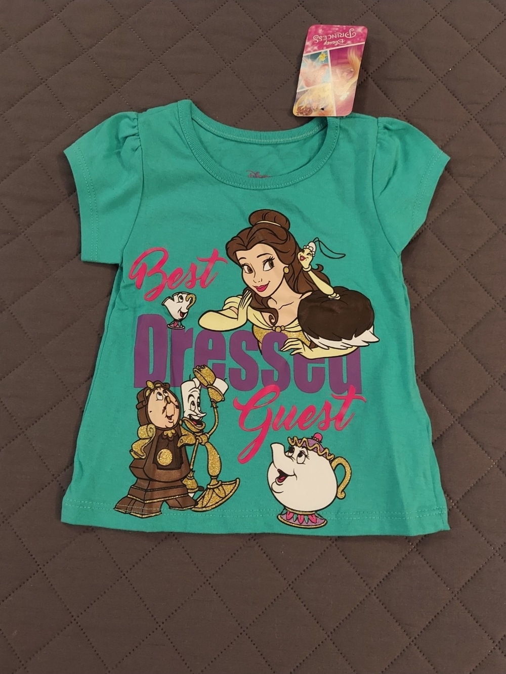 Disney Girls Teal Belle and Pink Disney Princesses